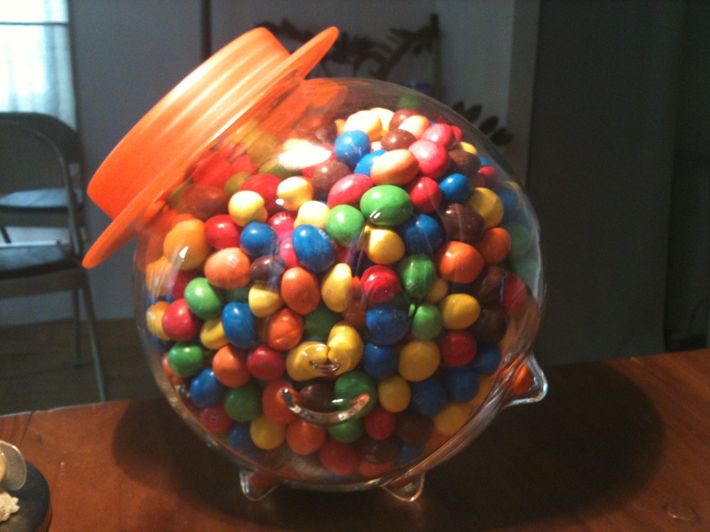 M&M's dans un pot