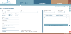 Fiche patient sur Diagnosteo