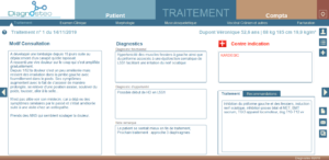 Saisie du traitement ostéopathique