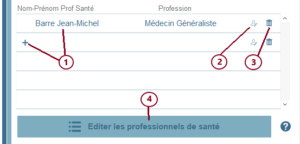 Editer les professionnels de santé