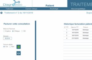 Édition d'une facture depuis le locigiel